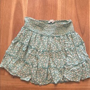 American Eagle Floral Ruffle Skirt - XS
